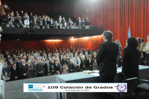 Autoridades UNICEN Acto de Colación